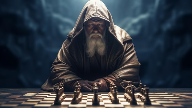 chessmen HD 8K wallpaper Stock Photographic Image