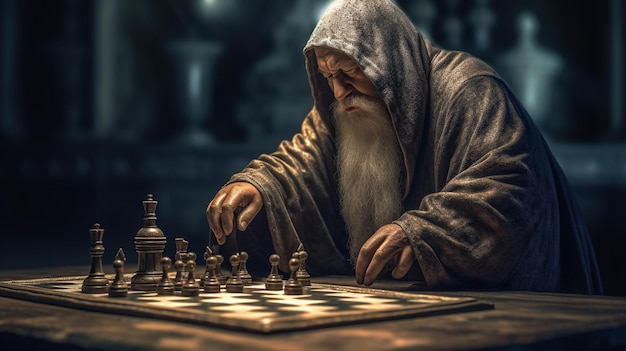 chessmen HD 8K wallpaper Stock Photographic Image