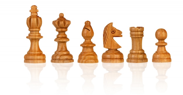 Chessmen Isolated on White