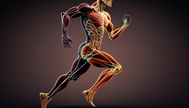胸の筋肉 大胸筋と小胸筋の解剖学 筋肉の生成 AI 男性の筋肉の解剖学