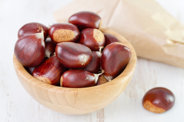 Chestnut in bowl