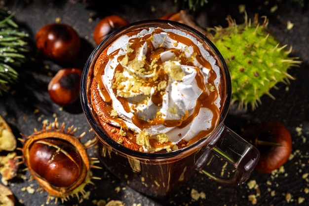 Chestnut hot chocolate