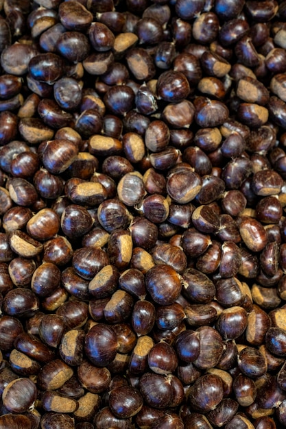 Chestnut Pile of chestnuts taken as a background