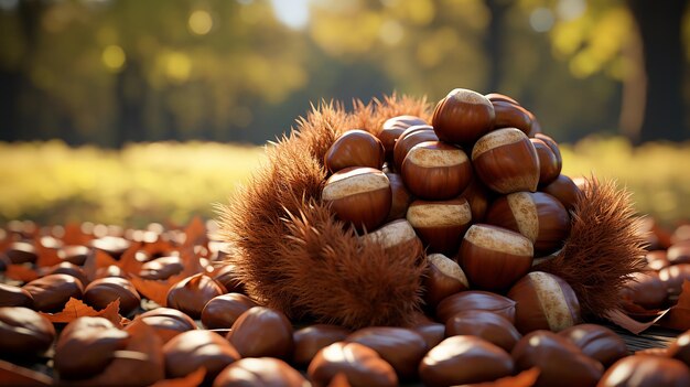 Photo chestnuts