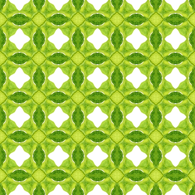 Chevron aquarel patroon. Groen betoverend boho chic zomerontwerp. Groene geometrische chevron aquarel grens. Textiel klaar gedurfde print, badmode stof, behang, inwikkeling.