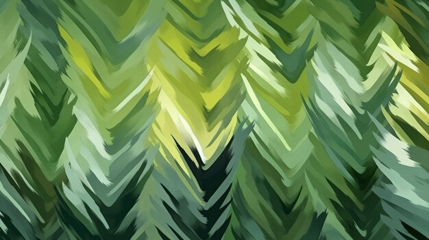 Chevron green zig zag painted seamless pattern