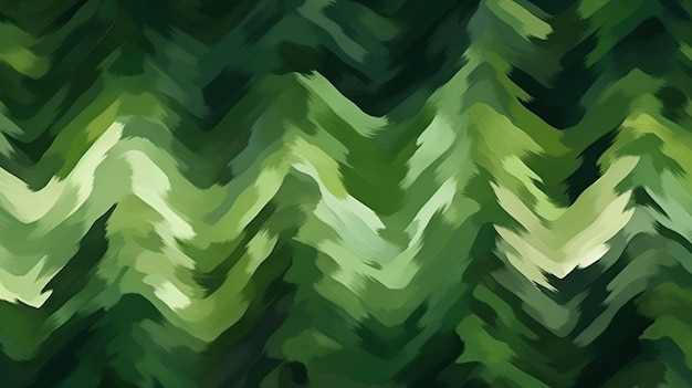 Chevron groen zigzag geschilderd naadloos patroon