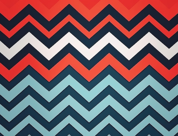 Photo a chevron pattern with a blue background