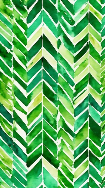 Chevron watercolor pattern green fabulous boho