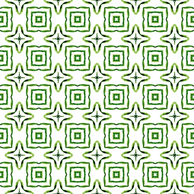 Chevron watercolor pattern Green sightly boho