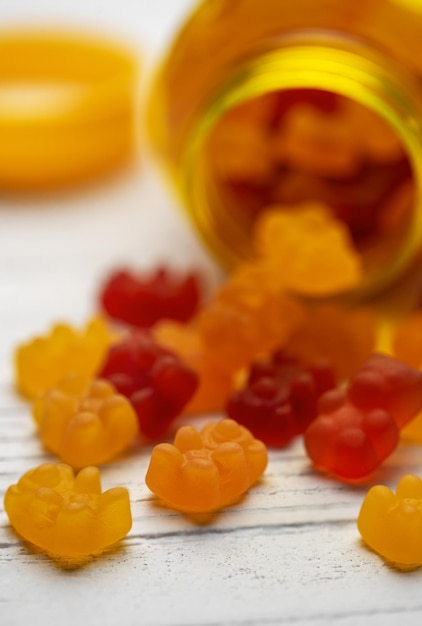 Chewable gummy bears vitaminen en supplementen