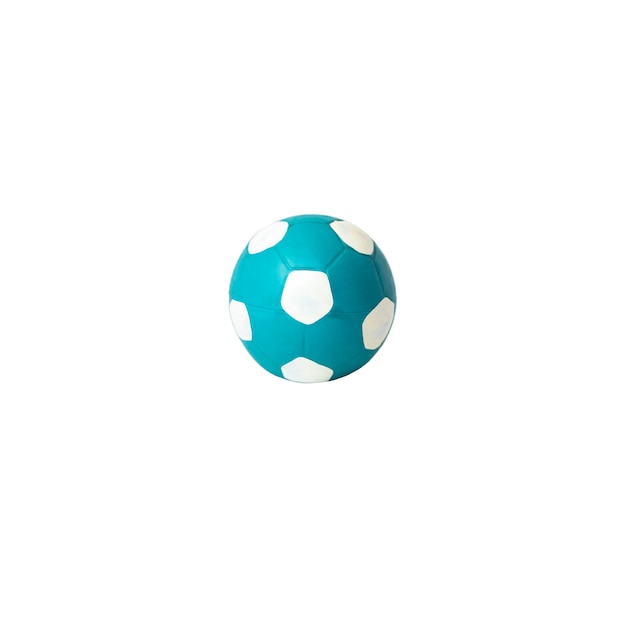 chewing ball toy for dogs with white bones photo on a white background. for advertising and banners