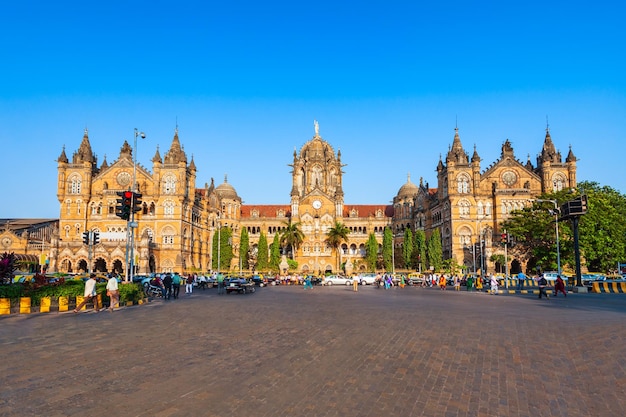 Chhatrapati Shivaji-eindpunt in Mumbai India