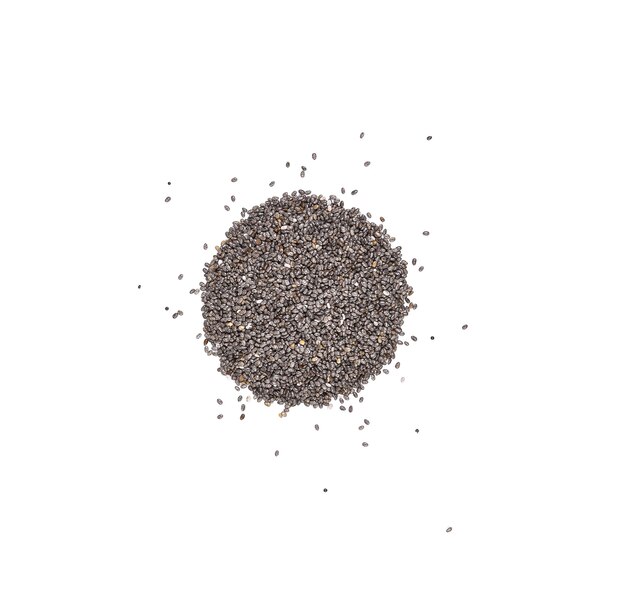 Photo chia seeds isolated