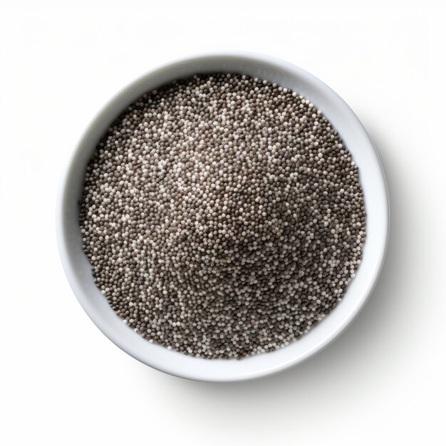 chia seeds on a plate