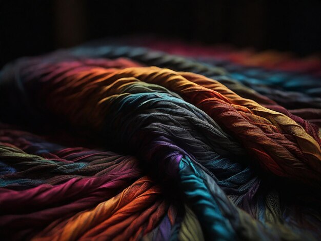 chiaroscuro photography of multicolored textile