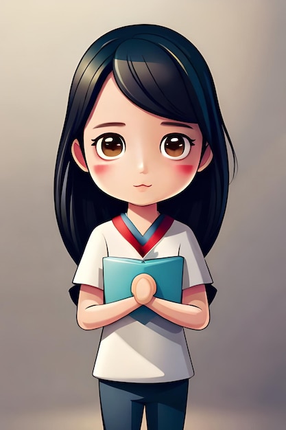 Chibi Cute anime girl