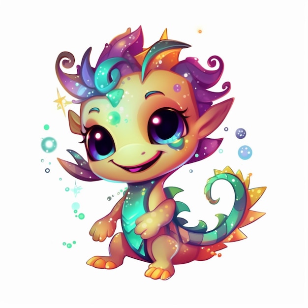 Chibi cute sea dragon