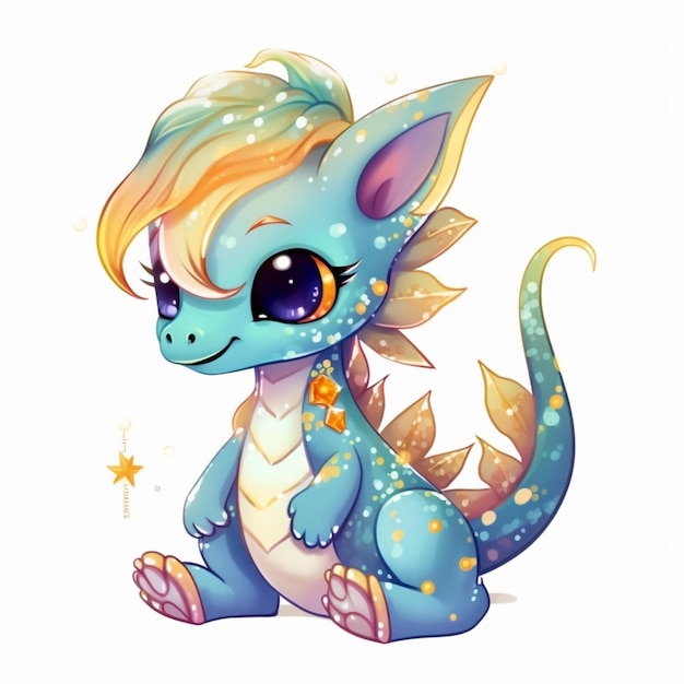 Chibi cute sea dragon