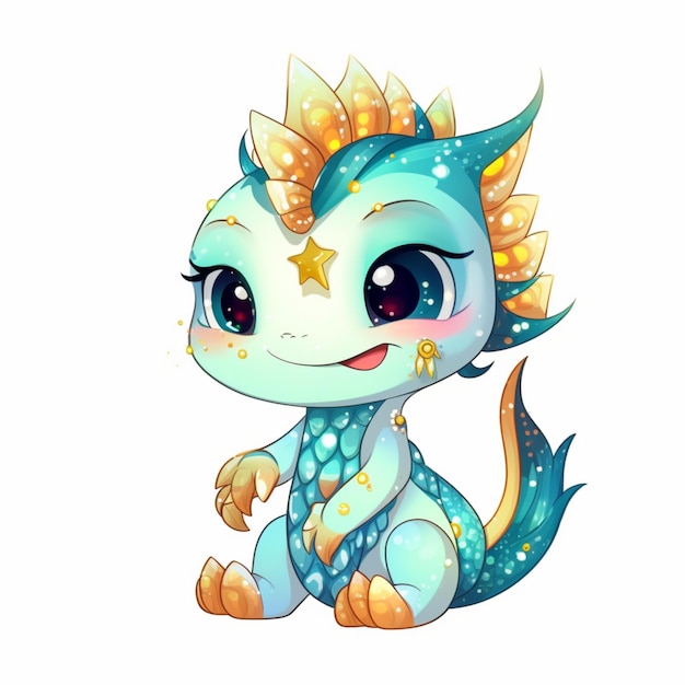 Chibi cute sea dragon