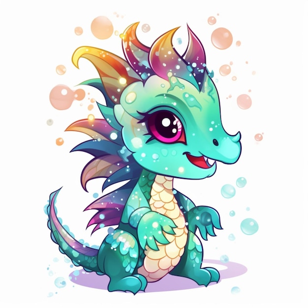 Chibi cute sea dragon