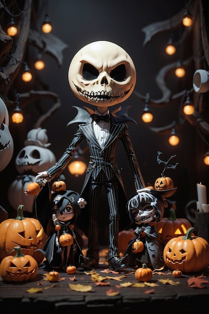 Foto chibi jack skellington