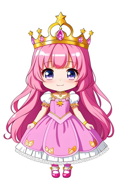 Принцесса чиби с короной