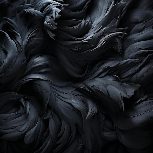 Chic Black Cascade Dark Background Image