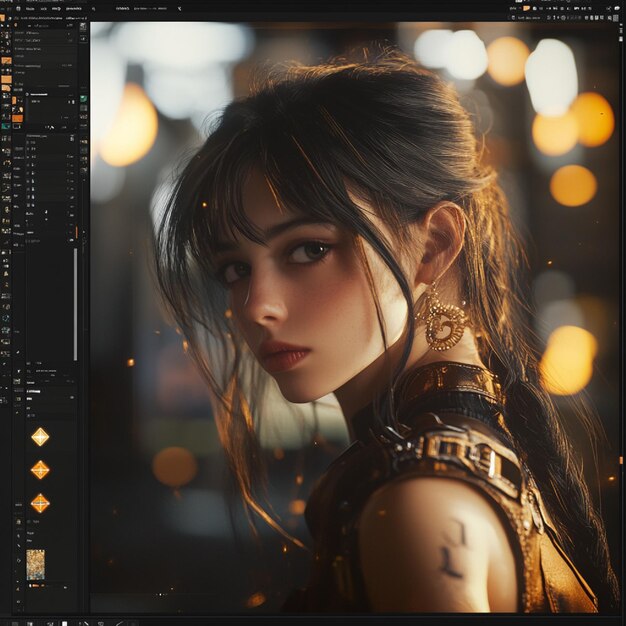 chic design software gui with advanced toolbars and realtime editing features