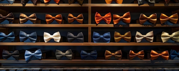 Chic Display of Bowties in a Storefront Concept Storefront Display Bowties Chic Fashion Visual Merchandising