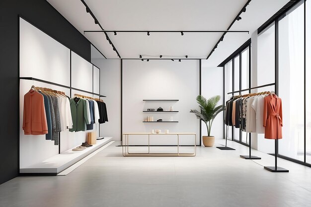 Chic showcase aanpasbare mode boetiek mockup