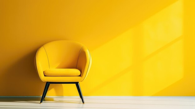 Chic style yellow background