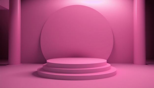a chic and trendy pink pedestal to elevate your brand