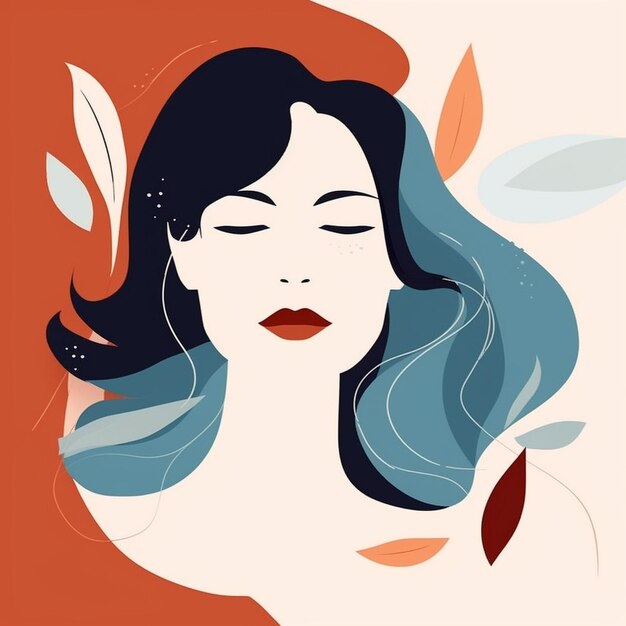 Photo chic vector art captivating women geishas and vibrant graphic designs for makeup and beauty