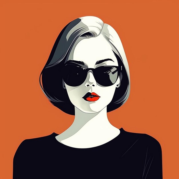 Chic Vector Portraits Diverse Women Stylish Fashion and Cultural Elegance