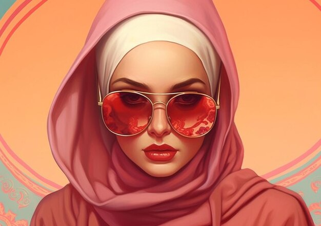 Chic Vector Portraits Diverse Women Stylish Fashion and Cultural Elegance