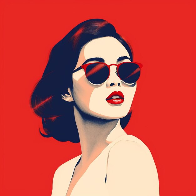 Chic Vector Portraits Diverse Women Stylish Fashion and Cultural Elegance