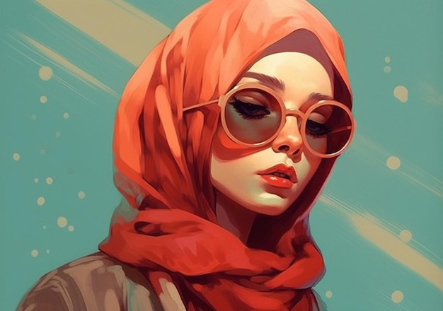 Chic Vector Portraits Diverse Women Stylish Fashion and Cultural Elegance