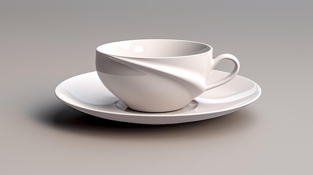 Chic White Coffee Cup