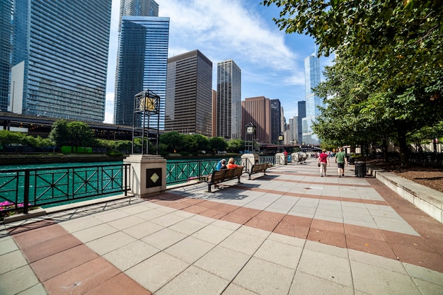 Chicago River in Chicago, Illinois