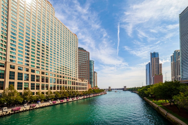 Chicago River in Chicago, Illinois