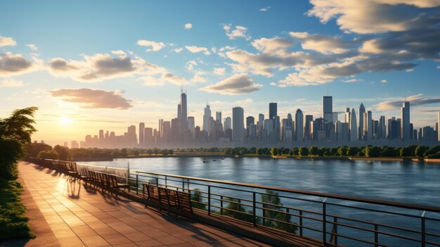 chicago_skyline_architecture_day_with_reflections_8k_r