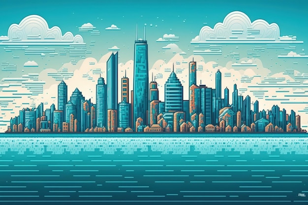 Chicago skyline panoramisch meer Michigan havengebied stad perspectief middag Illinois USA