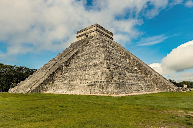 The Chichen-Itza pyramid view in Yucatan, Mexico