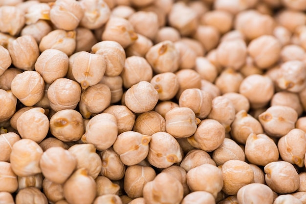 Chick Peas macro shot