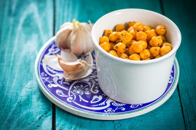 Chick Peas met verschillende kruiden