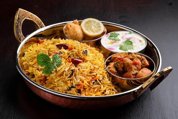 chicken biryani platter