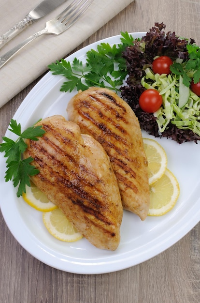 Chicken breasts grilled