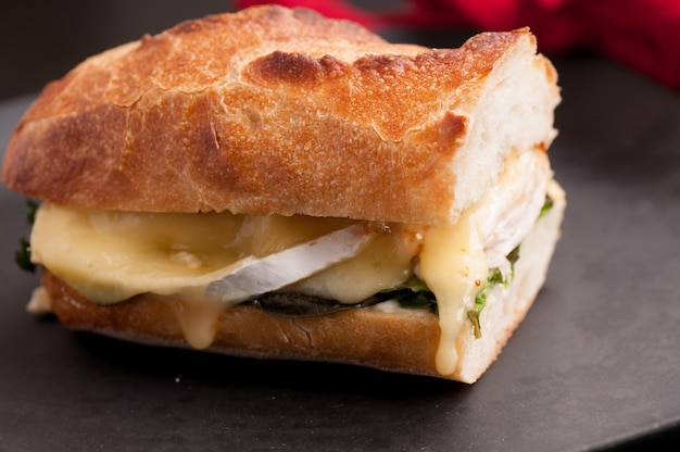 Chicken and brie sandwich