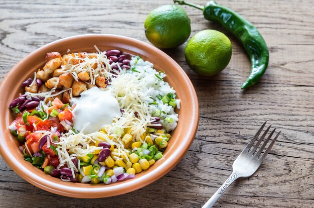 Chicken burrito bowl